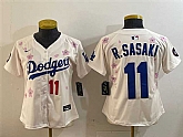Women's Los Angeles Dodgers #11 Roki Sasaki Cream 2025 Tokyo Series Limited Stitched Jersey,baseball caps,new era cap wholesale,wholesale hats
